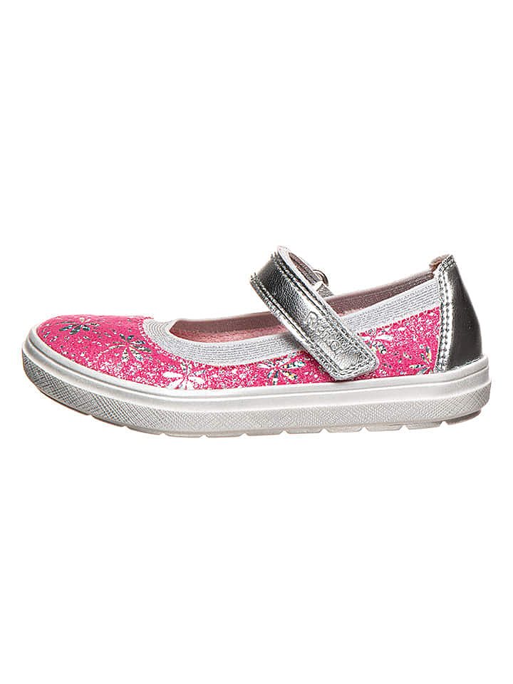 Richter Shoes Leder-Spangenballerinas in Pink günstig kaufen 32