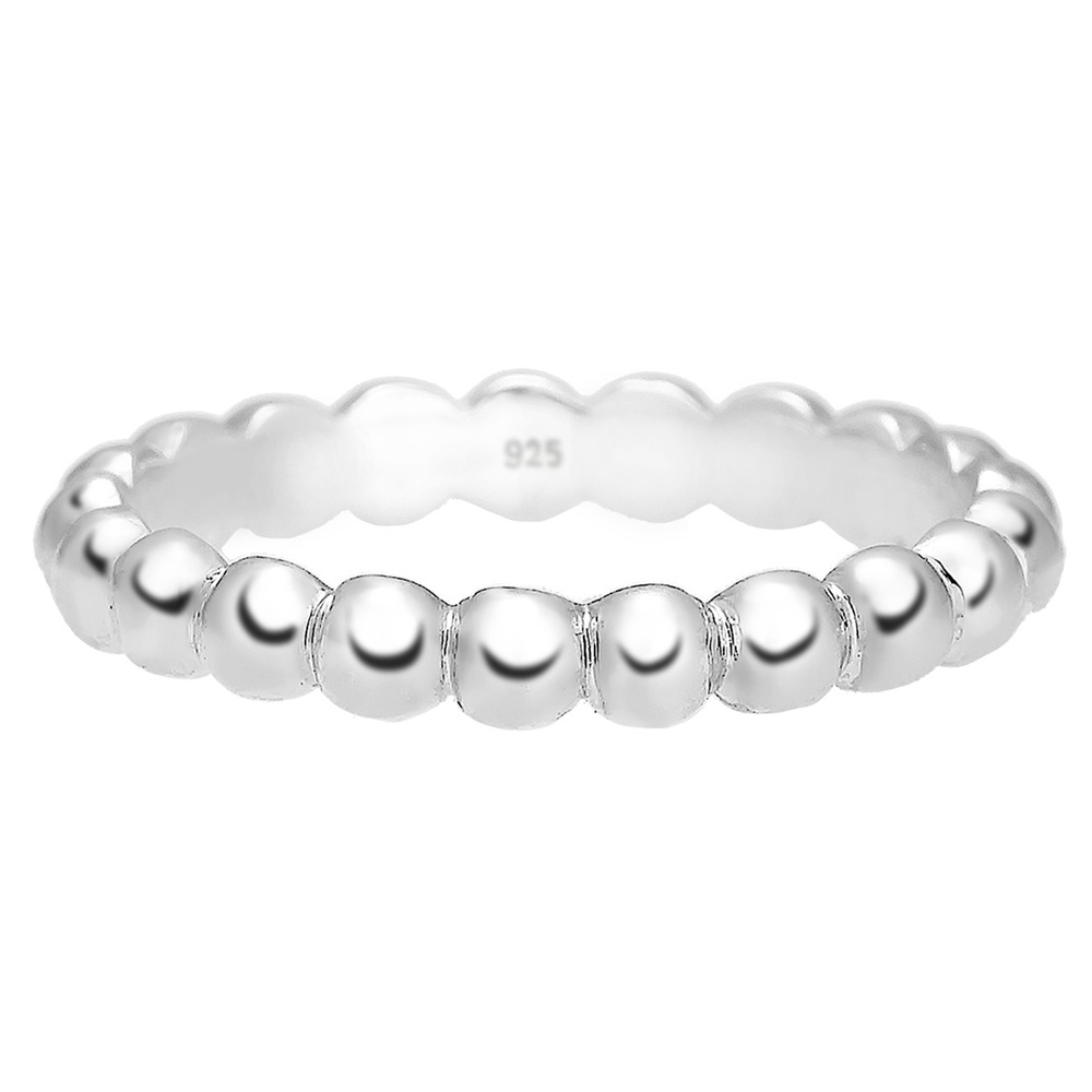 Elli Elli Bague Stacking Boule Geo Femme - (925/1000) Argent Bague