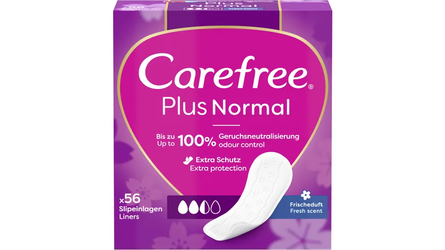Carefree Plus Normal Slipeinlagen Frischeduft