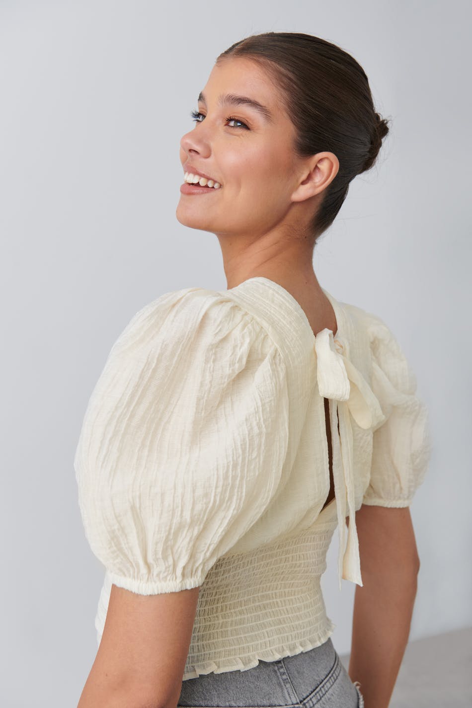 Puff sleeve top