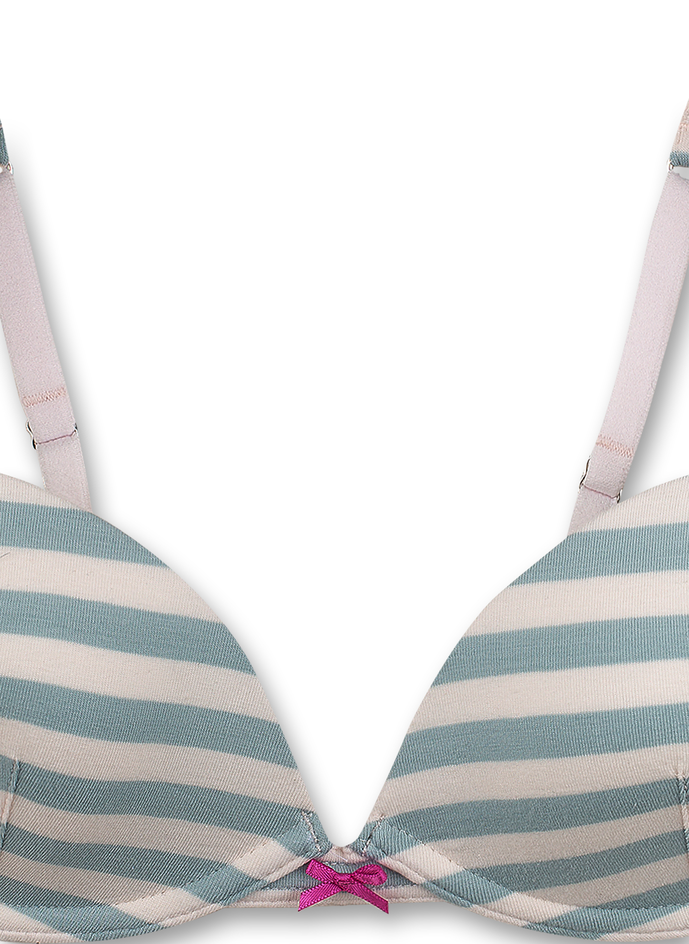 Mädchen-Soft Cup Bra Hellblau Ringel Caribbean Nights