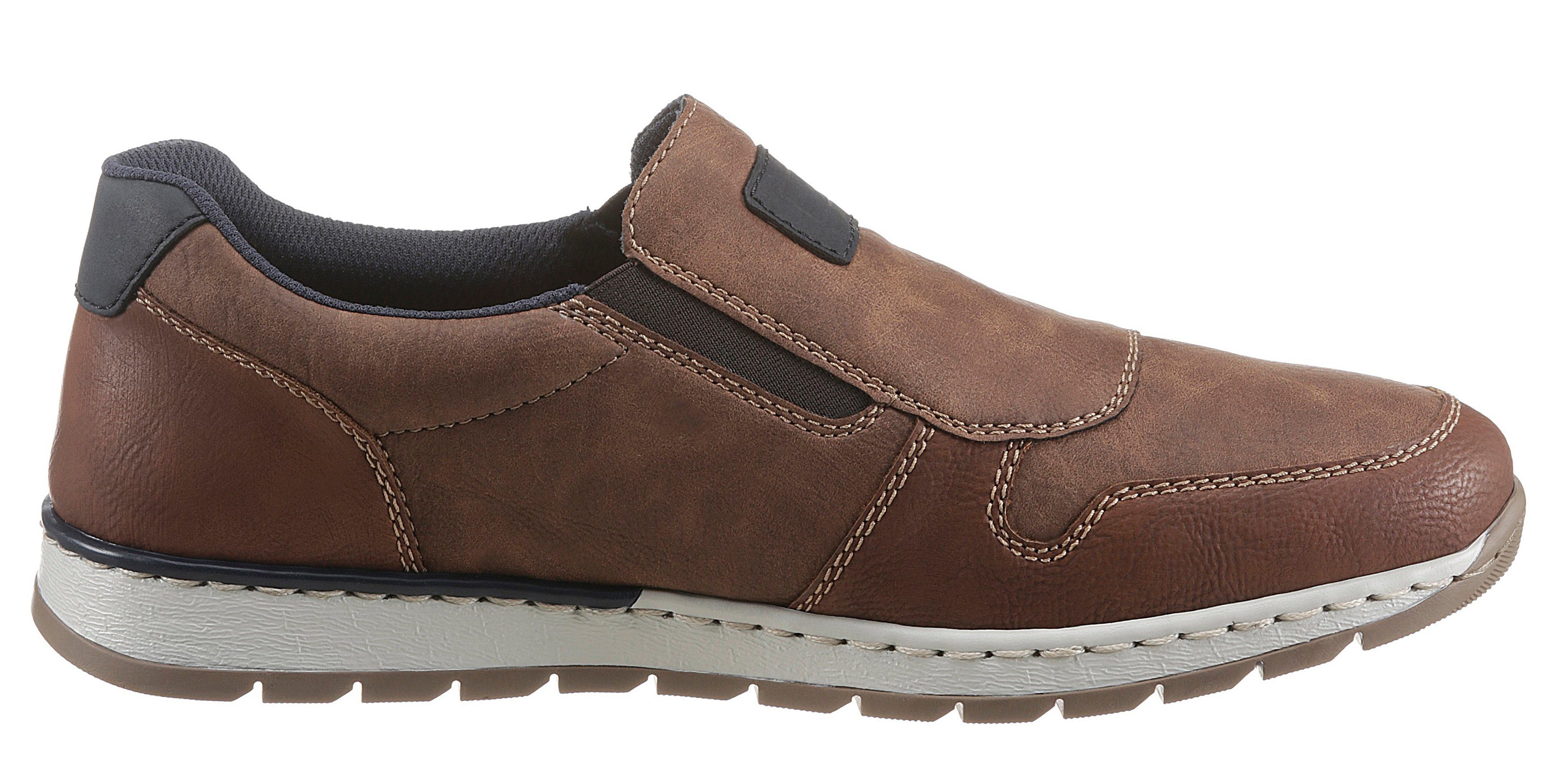 Rieker Slipper mit seitlicher Logoprägung