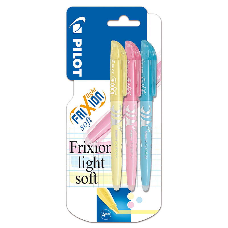 Pilot Overstrykningspenn 3-pk Frixion light soft