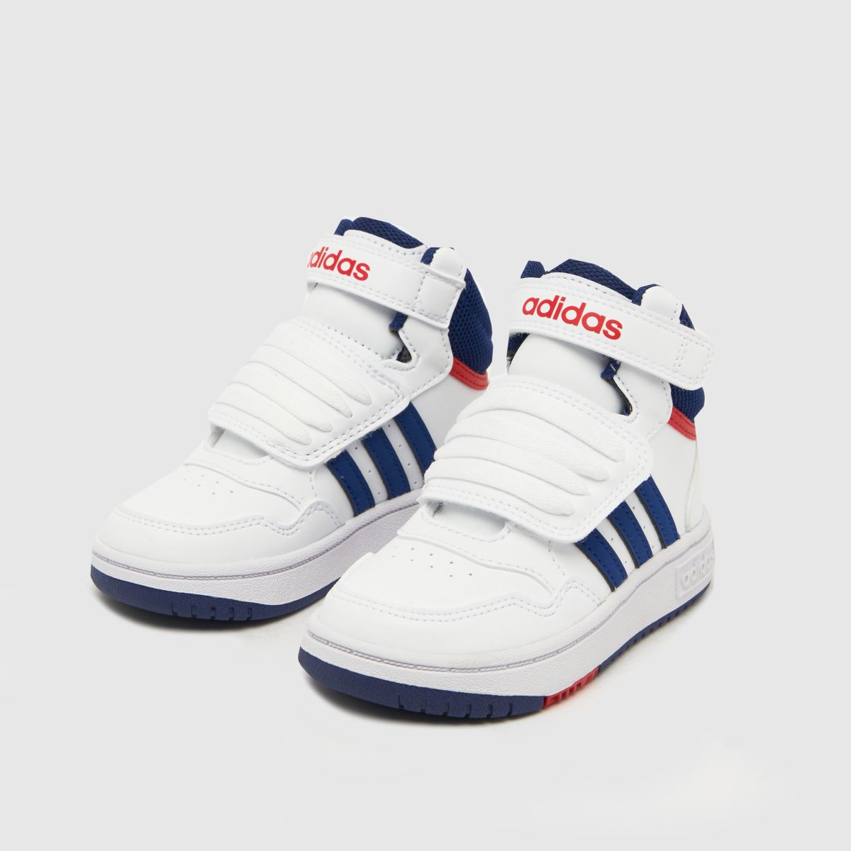 adidas fehér és sötétkék Hoops Mid 3.0 V fiú kisgyermek cipő
