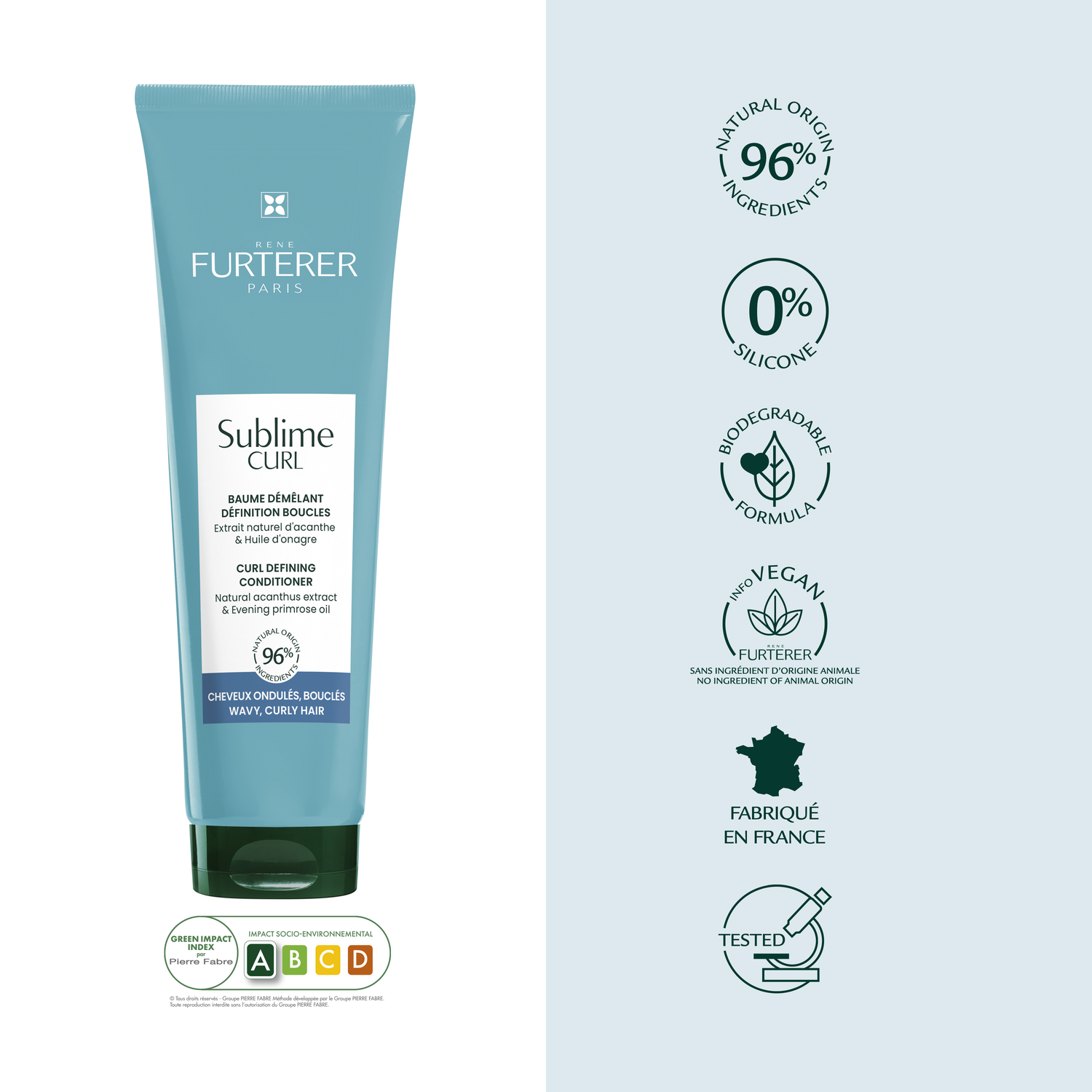 René Furterer Baume Après-Shampoing Sublime Curl- Cheveux bouclés - 150 ml