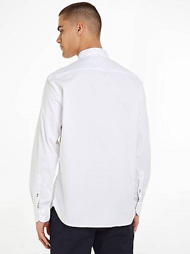 TOMMY HILFIGER Herren Hemd Regular Fit Langarm CORE 1985 FLEX OXFORD
