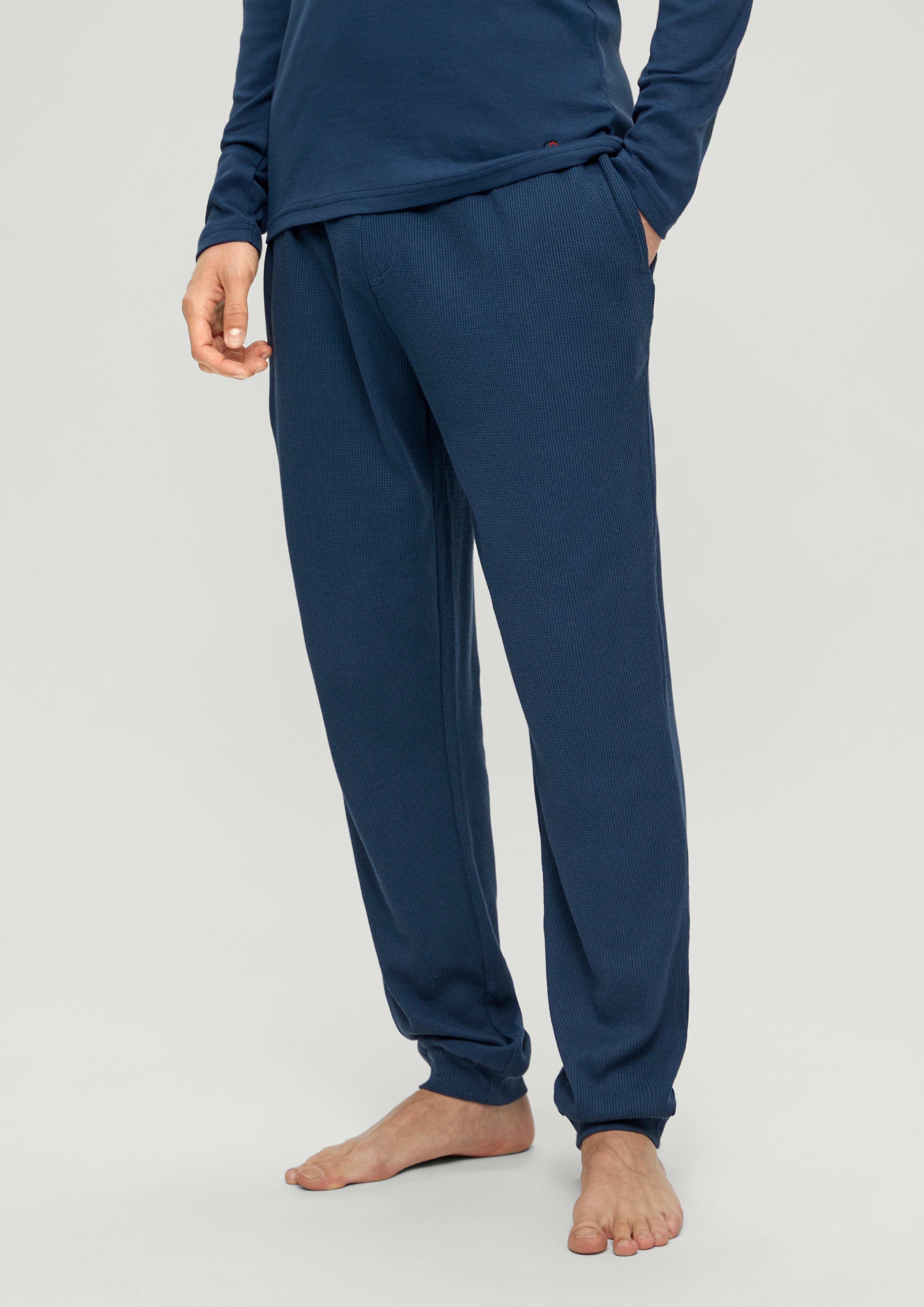 Pyjamahose mit Waffelpiqué-Struktur  6008407-5700