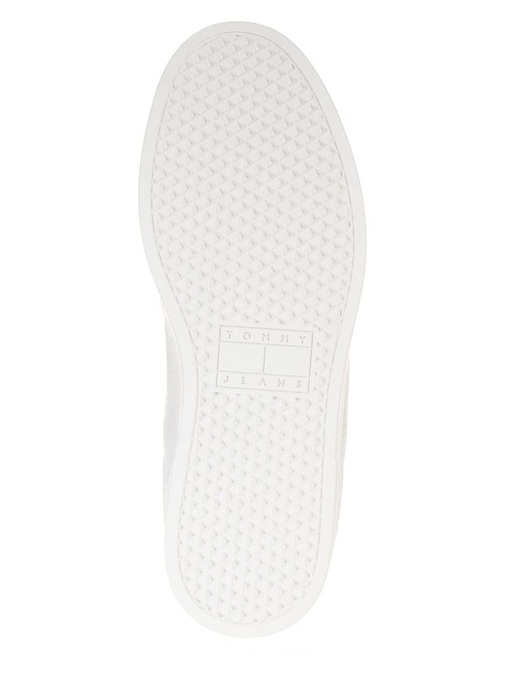Tommy Hilfiger Shoes Leder-Sneakers in Weiß günstig kaufen