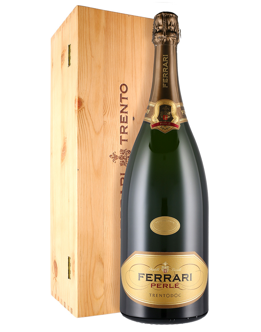 Trento DOC Perlé 2017 Ferrari Magnum 1,5 ℓ, Caisse bois