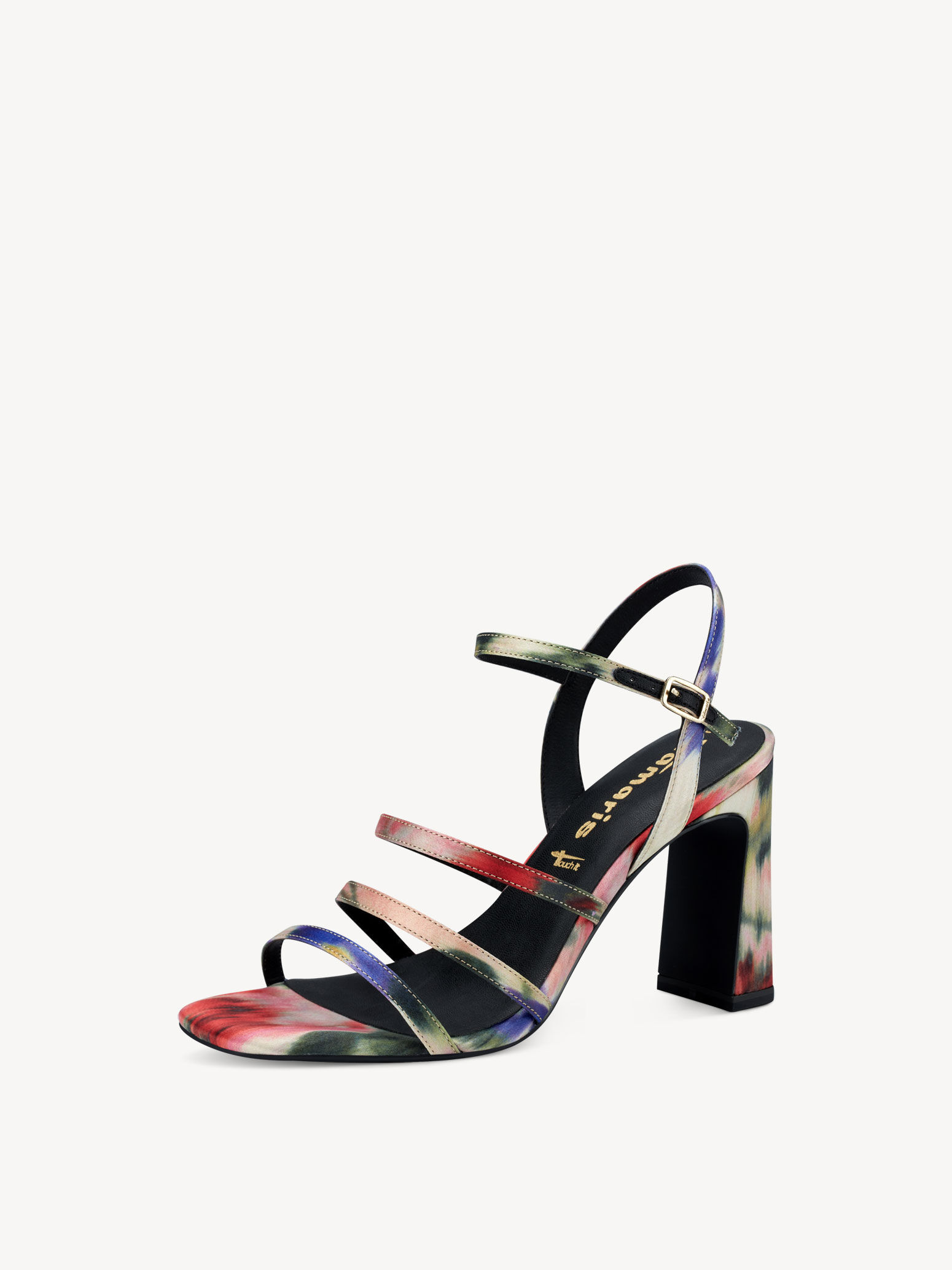Sandale à talon - multicolore
