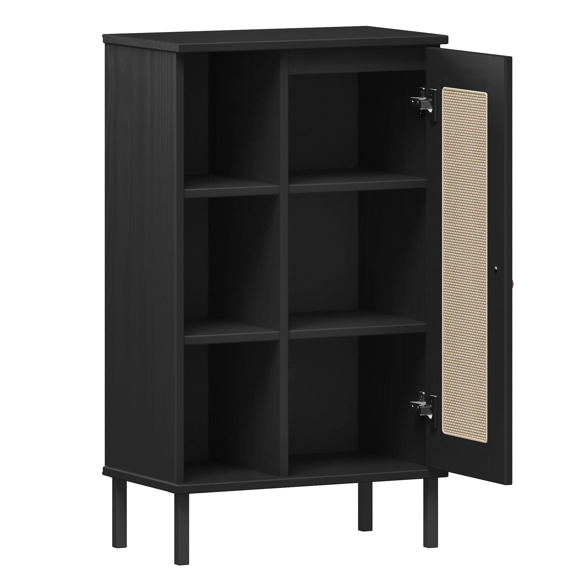 Woodroom Regal Valencia, Kiefer massiv lackiert, BxHxT 52x90x32 cm