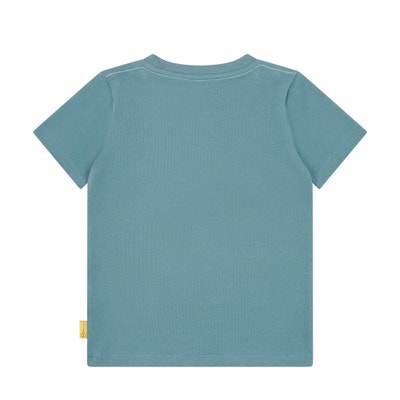 T-Shirt kurzarm, mittelblau für Jungs