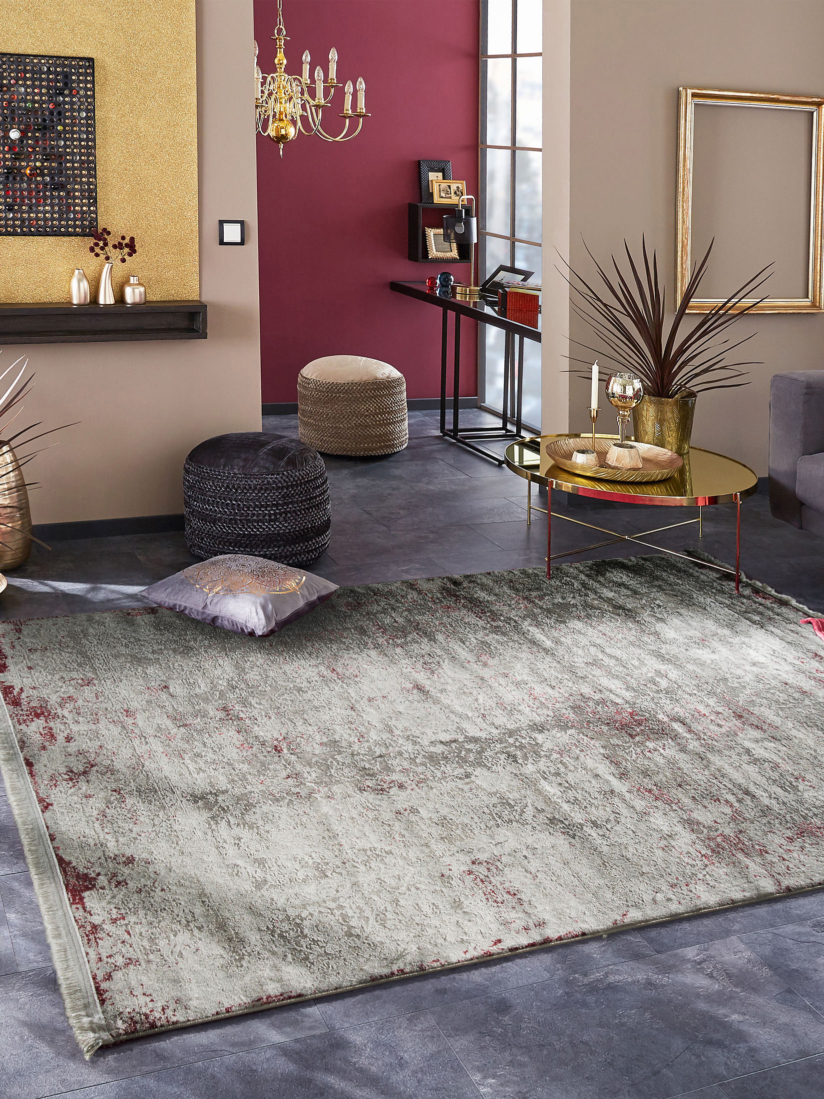Concinnity Vintage-Teppich, Rouge