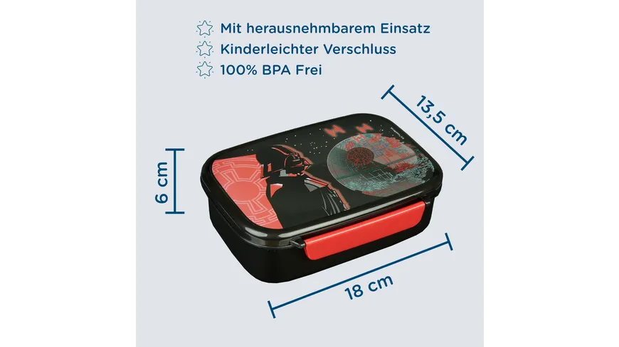Scooli - Brotzeitdose mit herausnehmbaren Einsatz Star Wars