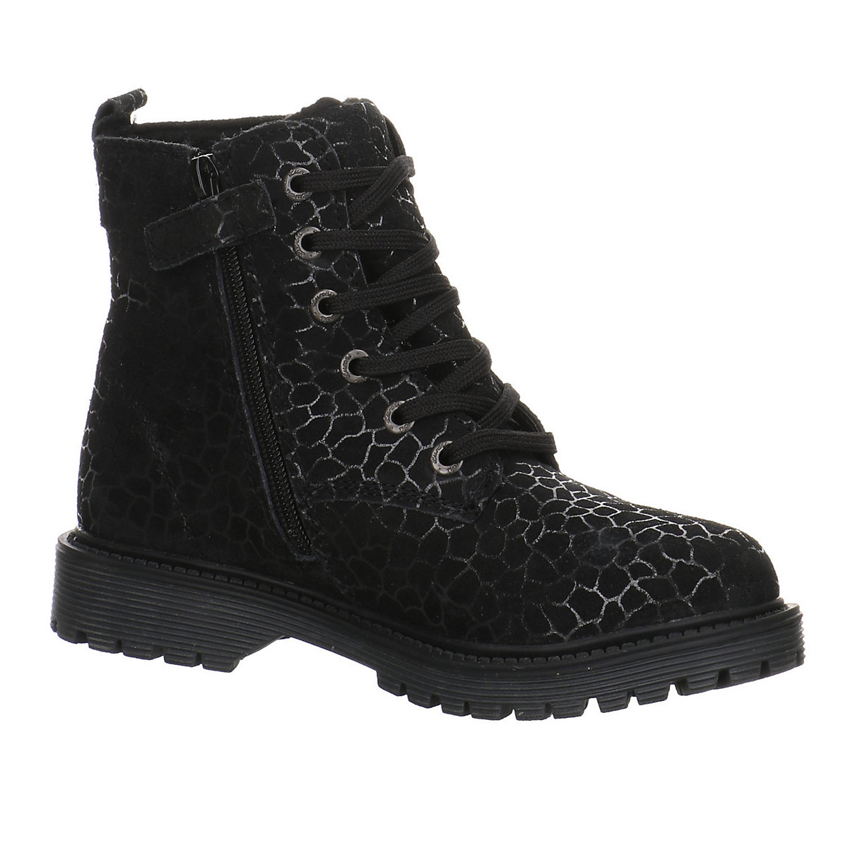 Mädchen Stiefel Schuhe Xilly-Tex Boots Kinderschuhe Veloursleder gemustert Halbschuhe