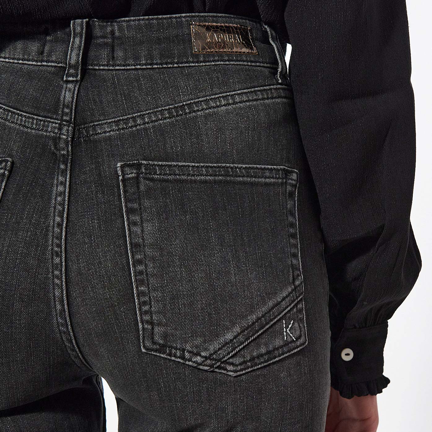 SWAN   Jean straight cropped Femme