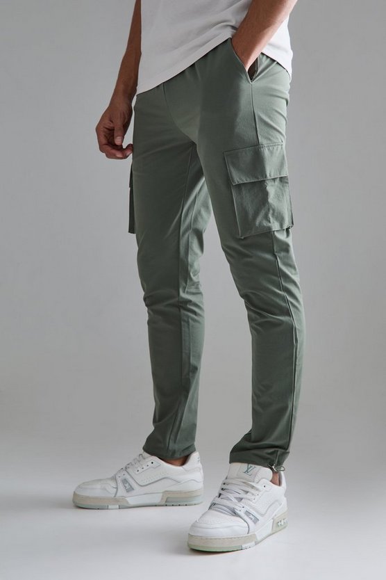 Elastische leichte Stretch Skinny Cargo-Hose