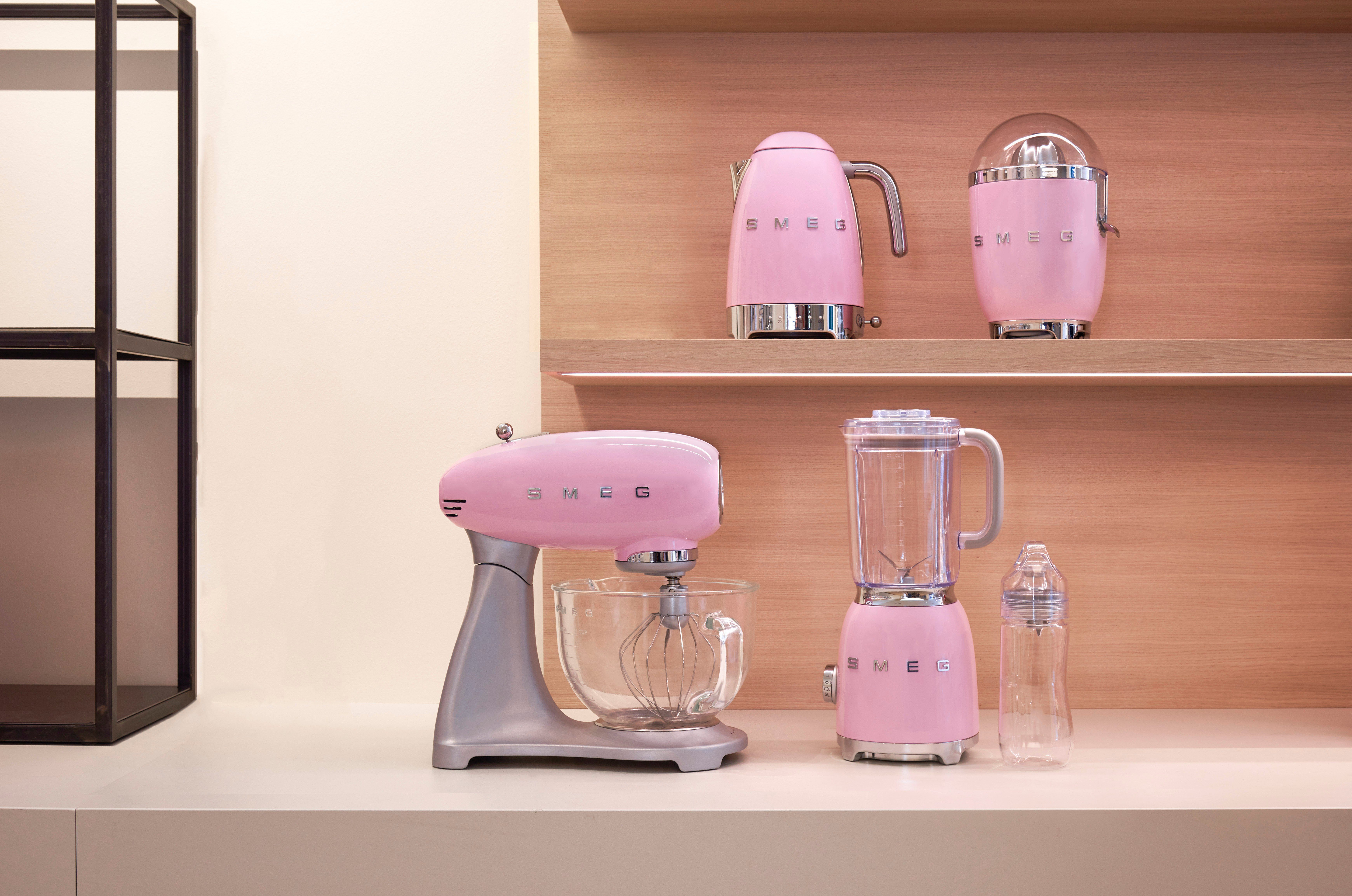 Smeg Küchenmaschine SMF02PKEU Cadillac Pink, 800 W, 4,8 l Schüssel