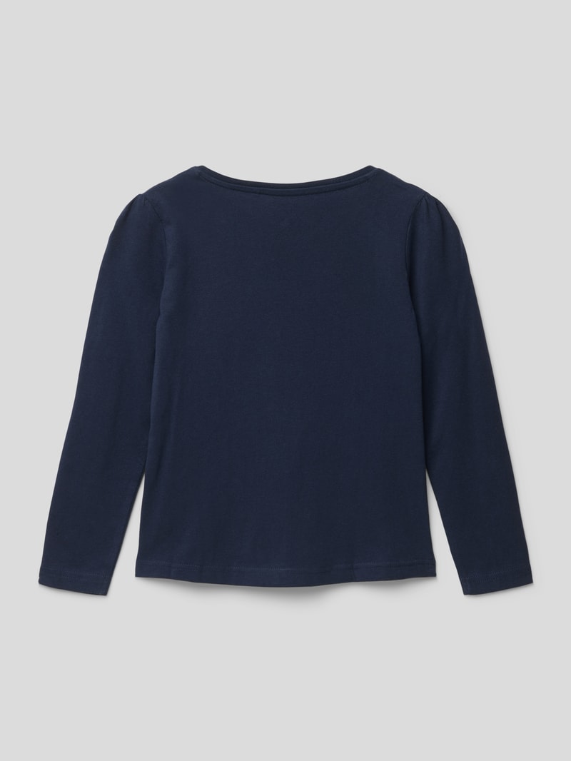 Longsleeve mit Motiv-Print in blau