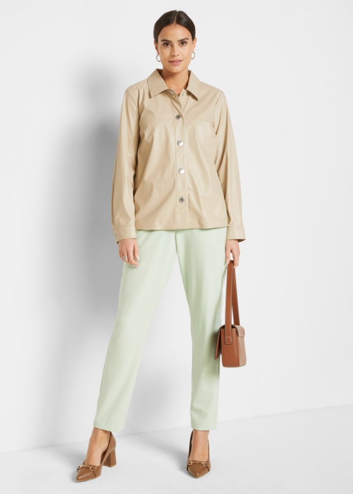 Lederimitat Blusenjacke