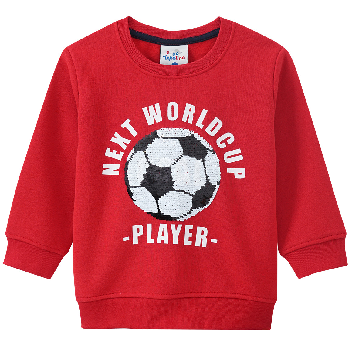 Jungen Sweatshirt mit Wendepailletten