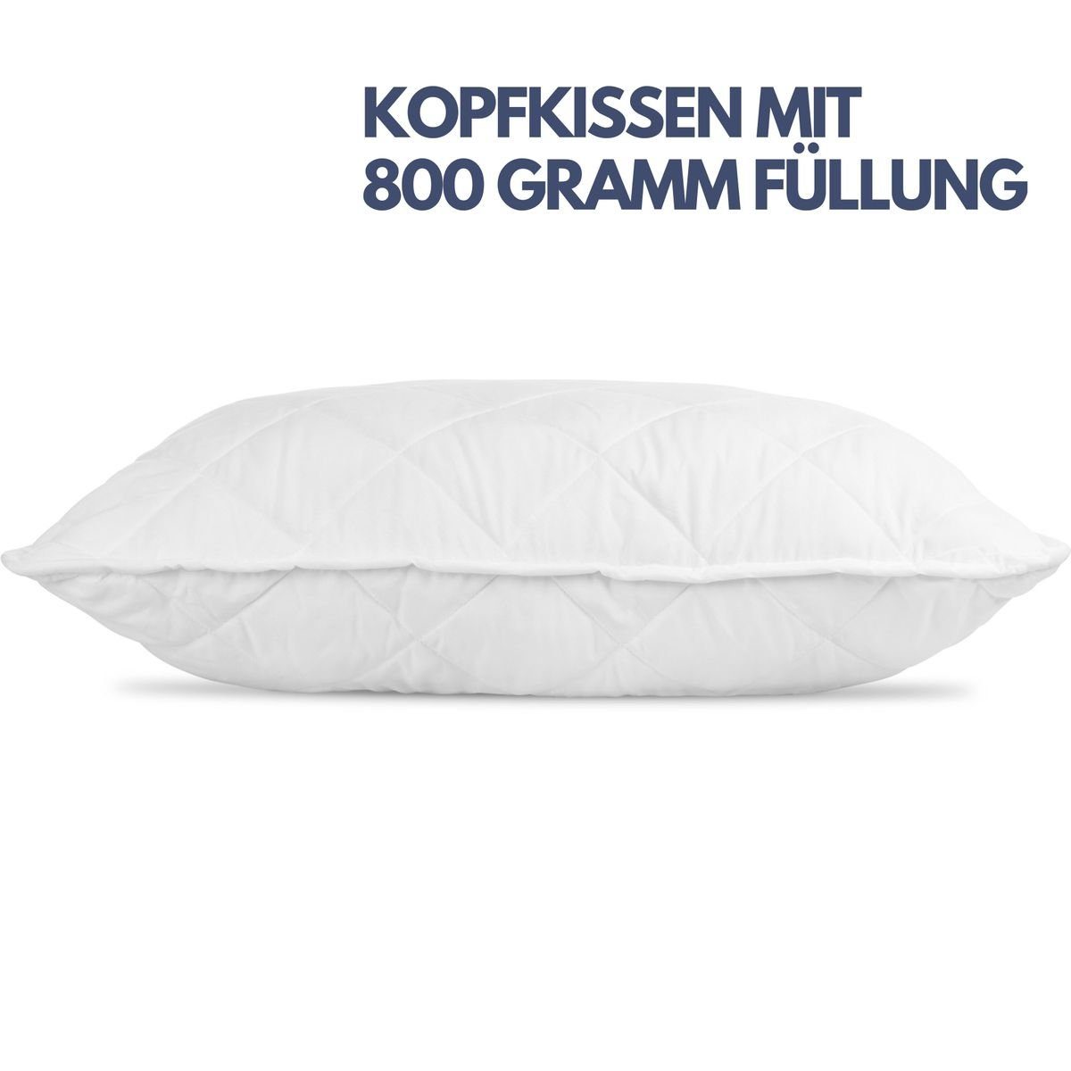 4-Jahreszeitenbett + Kunstfaserkissen, 4-Jahreszeiten Bettdecke 135 x 200 cm inkl. Kopfkissen, bonsport