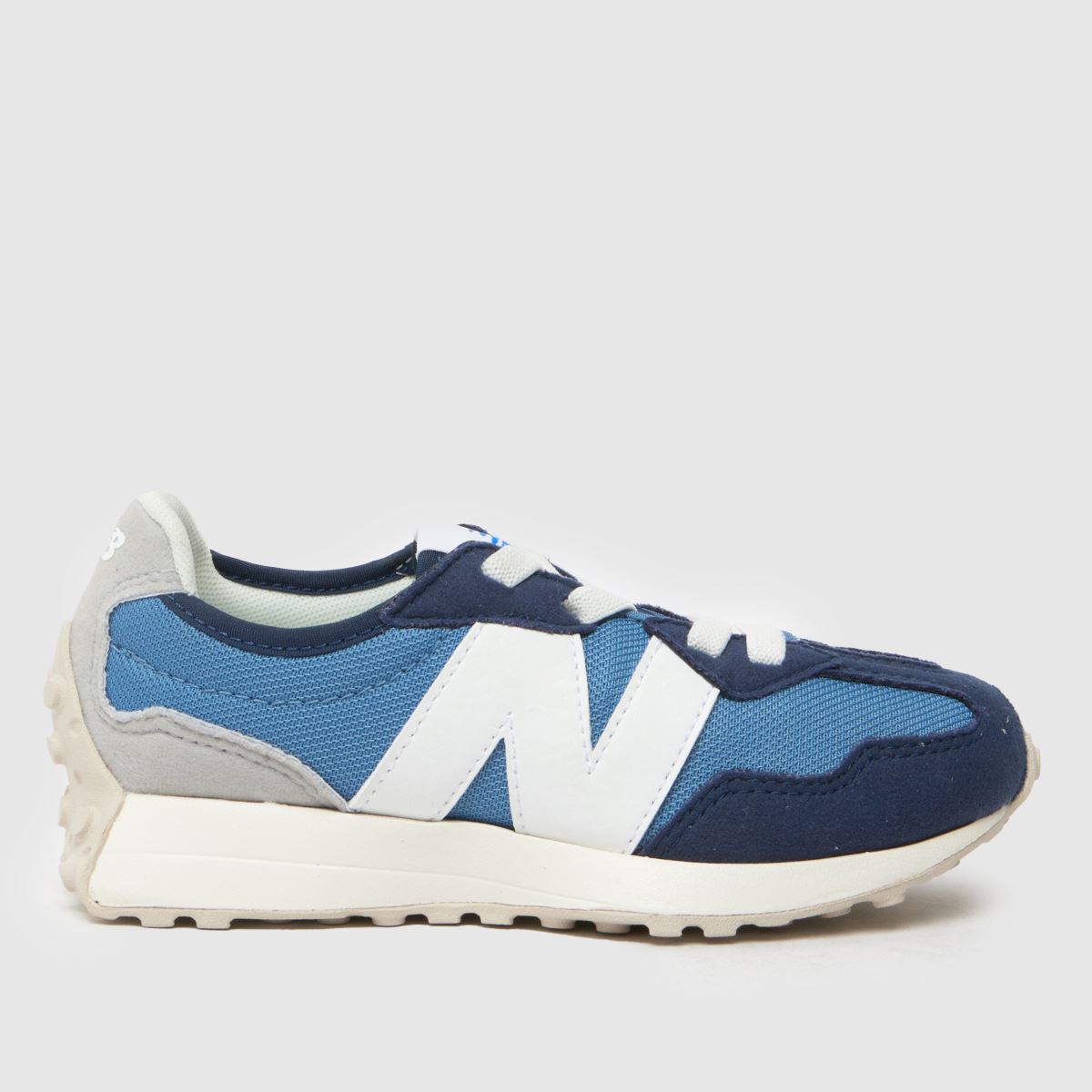 New Balance marinblå multifärgade 327 Junior-sneakers för pojkar