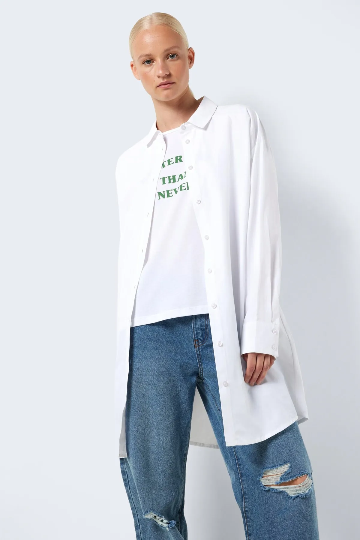 Noisy May  27027589 Kleid Hellweiß