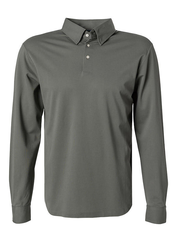 HACKETT, Polo-Shirt, Classic Fit, Baumwoll-Piqué, graugrün