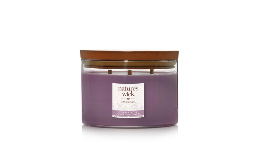 nature's wick 3-Docht Lavender & Oat Milk