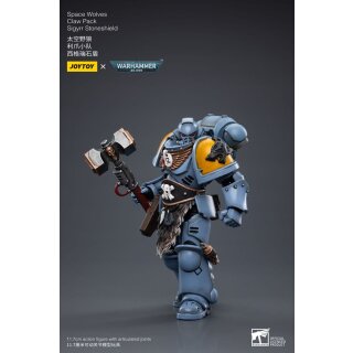 Warhammer 40k Actionfigur 1/18 Space Wolves Claw Pack Sigyrr Stoneshield 12 cm