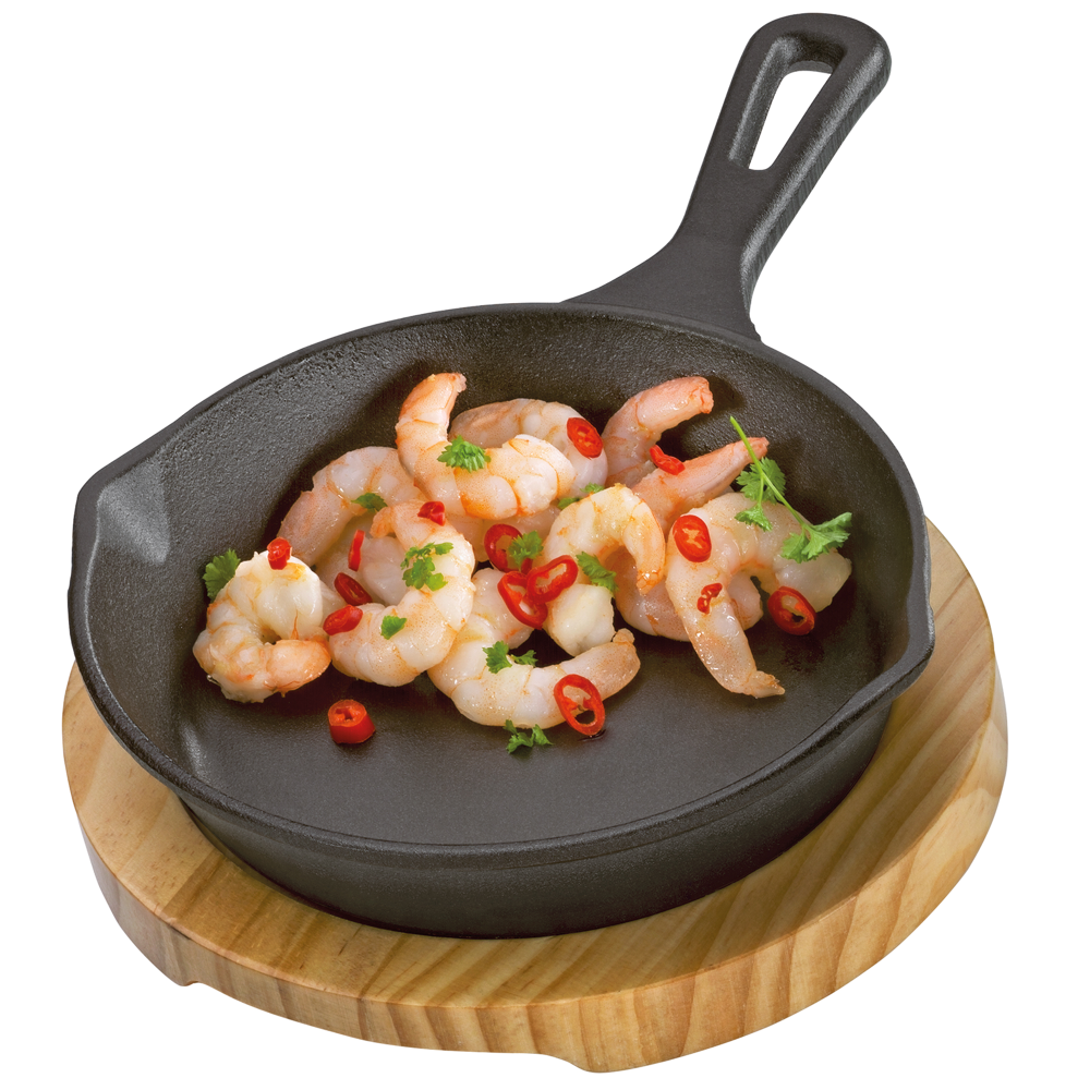 Servierpfanne rund BBQ 2-teilig