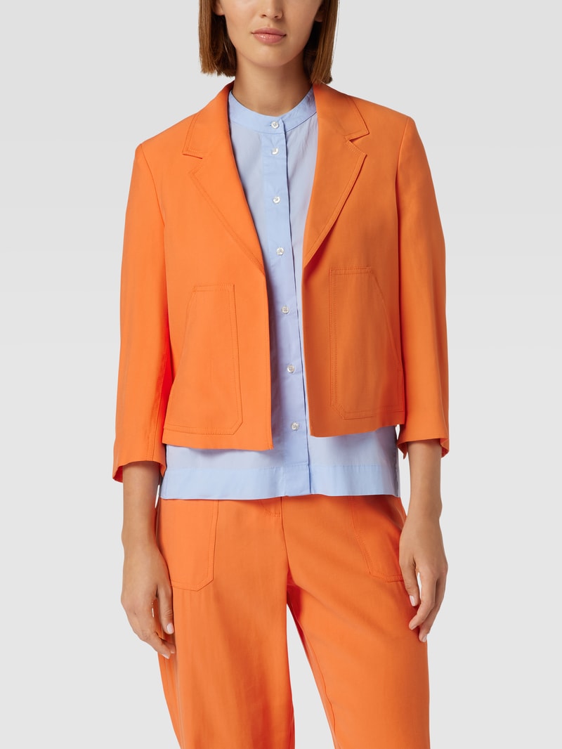 Blazer mit Reverskragen Modell 'juni' in dunkel orange