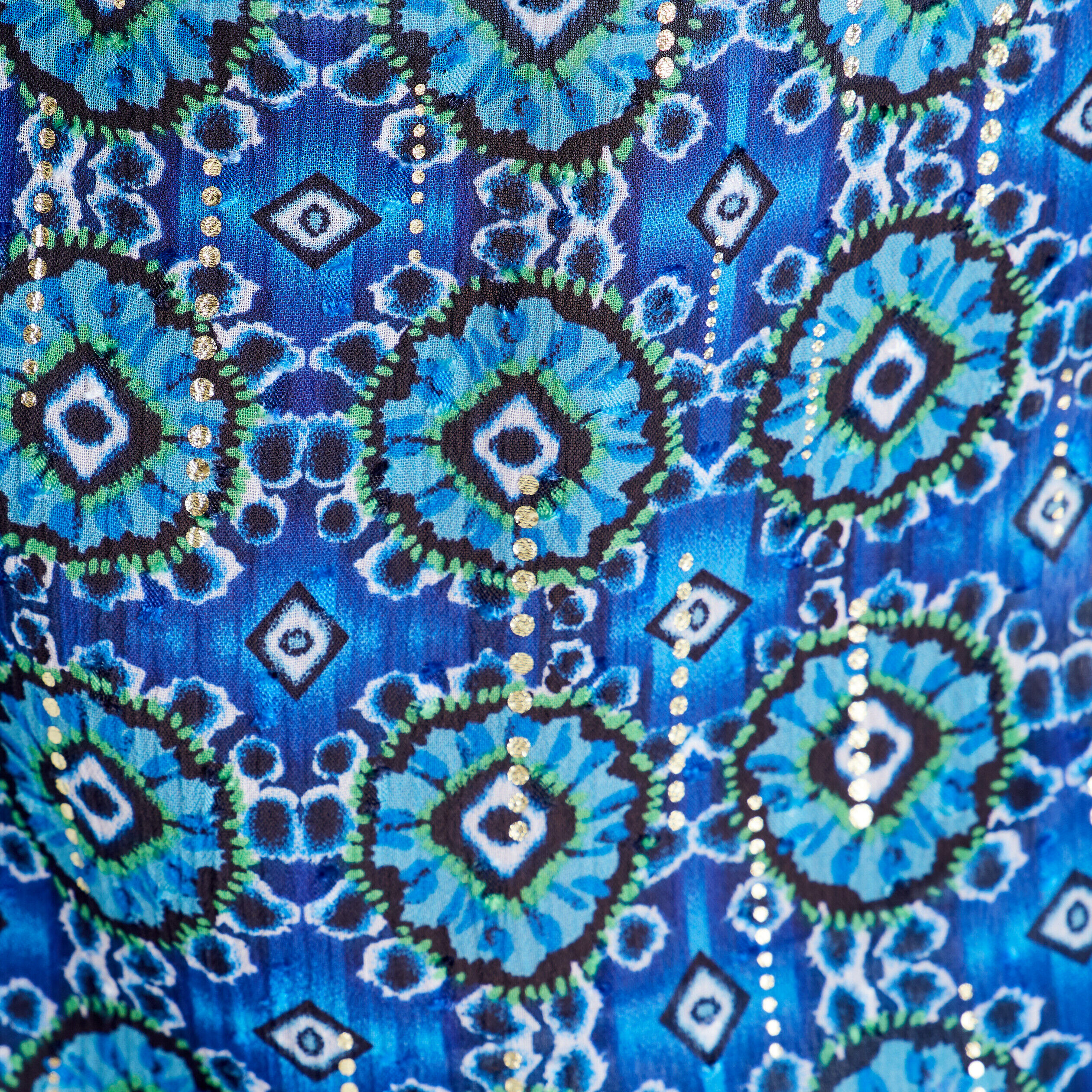 Blouse avec manches courtes bleu femme | Cache Cache