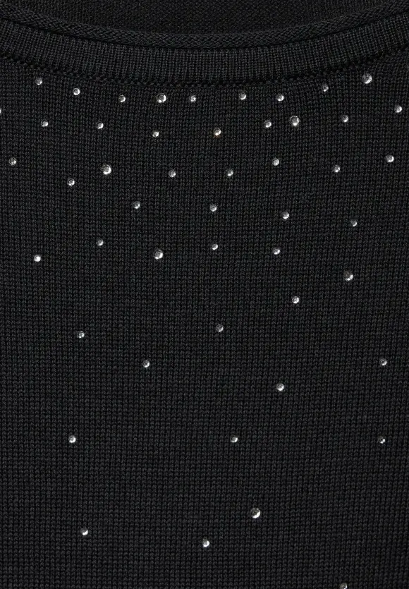 CECIL Pullover mit Steinchendeko