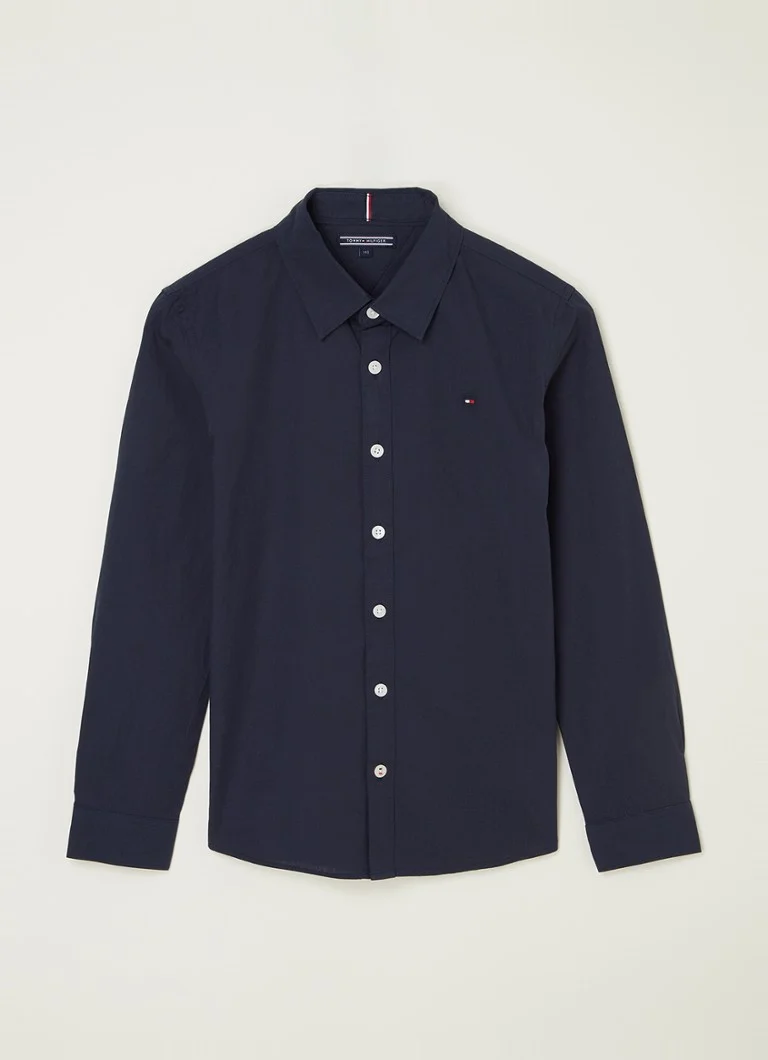 Tricou Tommy Hilfiger Stretch cu logo brodat
