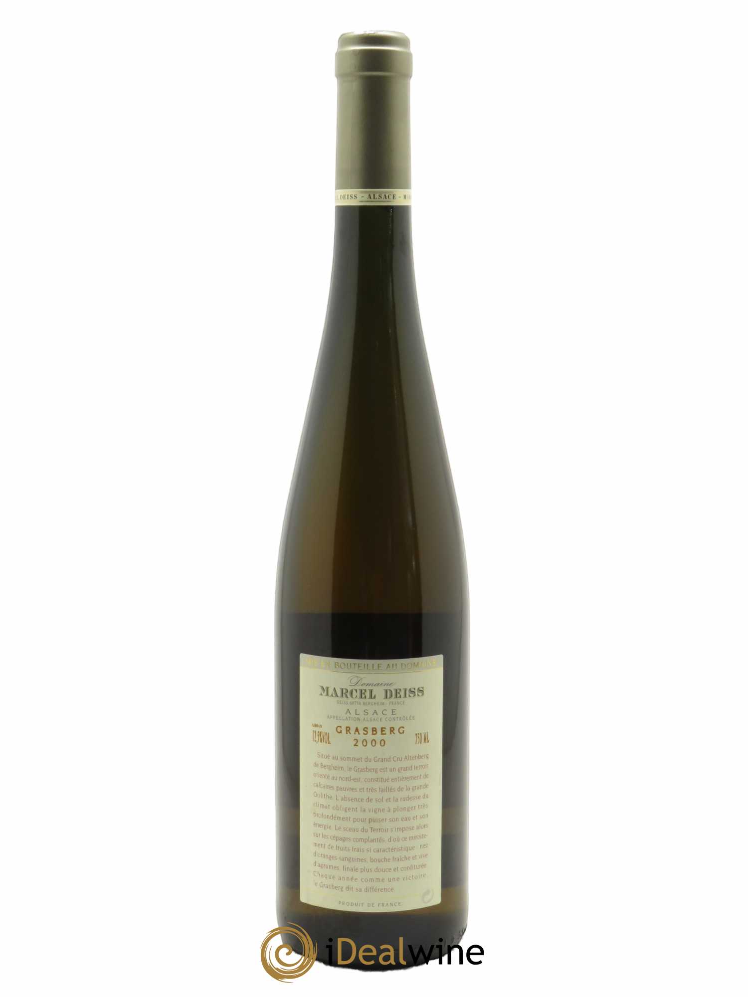 Alsace Grasberg Marcel Deiss (Domaine)  2000 - Lot de 1 Bouteille