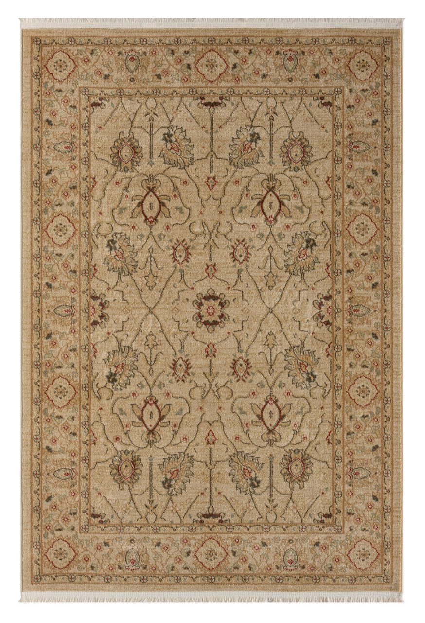 MyFlair Teppich Millie, 140cm x 200cm, Farbe Beige, rechteckig, Florhöhe 7,5mm