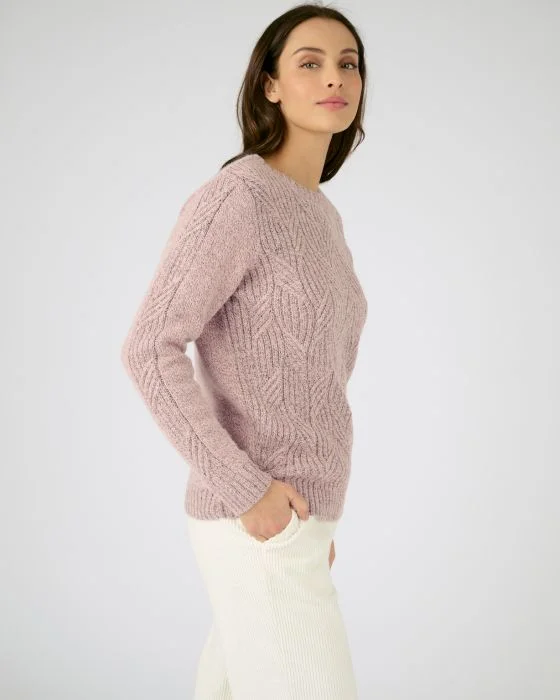 Pull col rond maille chinée Thermolactyl