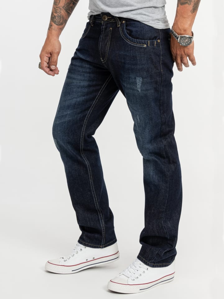 Rock Creek Jeans Straight Leg in Blau günstig kaufen