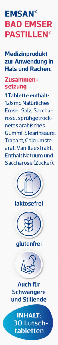 Pastillen Halstabletten ohne Menthol, 30 St