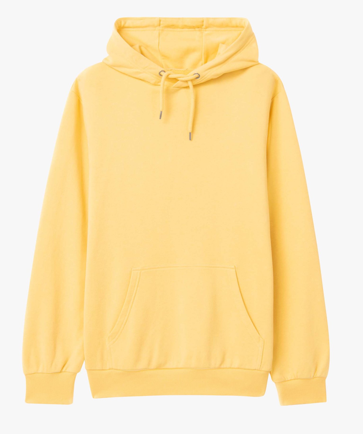 Sweat homme à capuche non molletonné jaune | GEMO