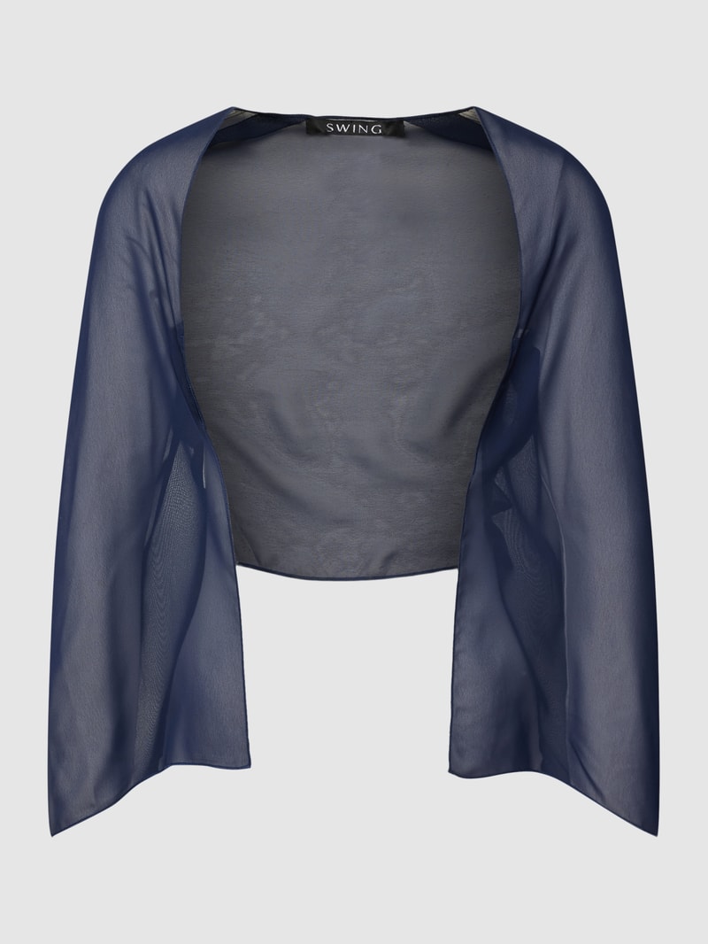 Bolero mit offener Vorderseite in marineblau