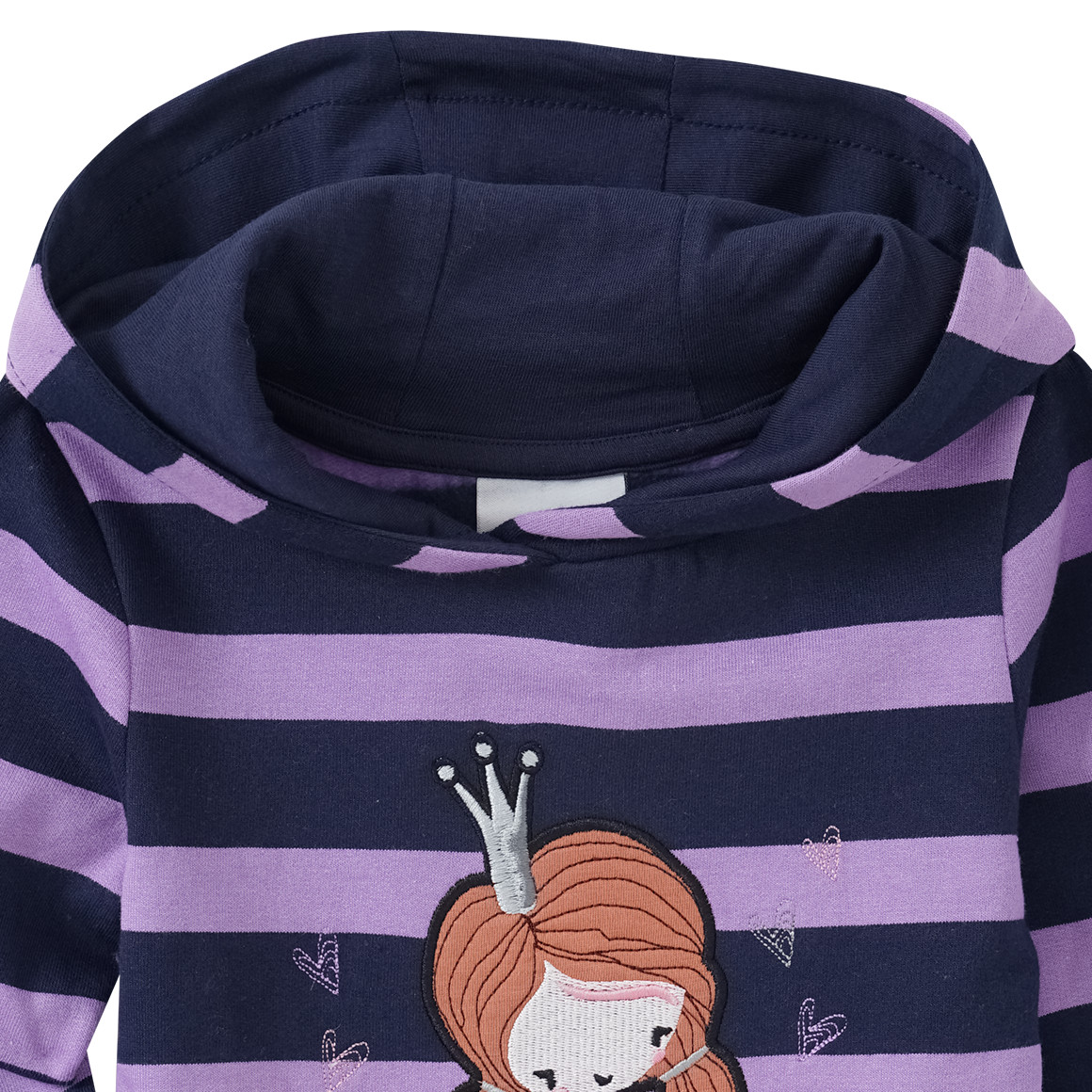 Mädchen Hoodie mit Prinzessin-Applikation