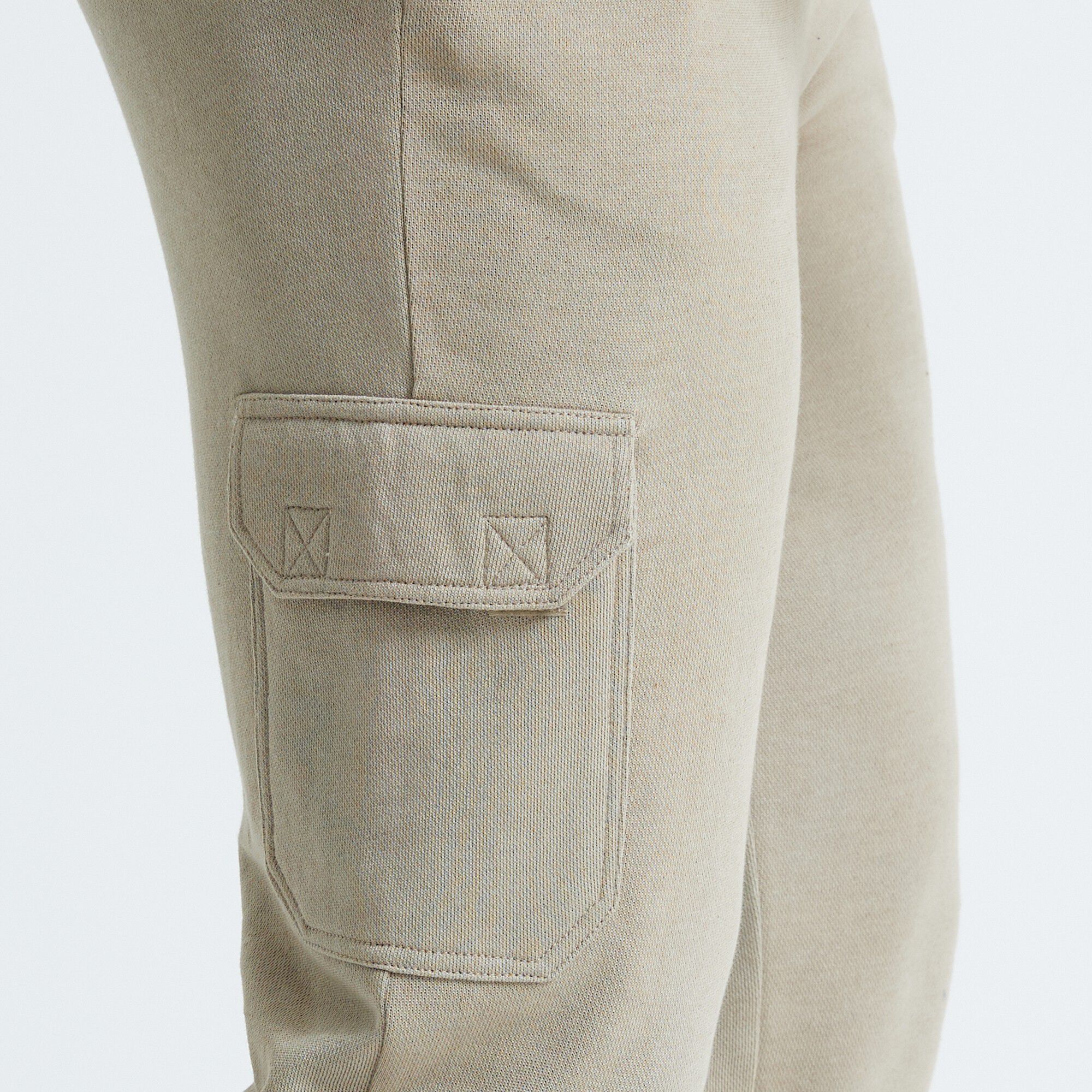 Pantalon molleton cargo bas resserrés