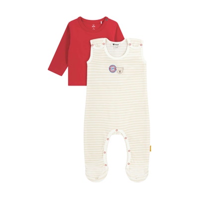 Strampler + T-Shirt langarm FC Bayern, beige