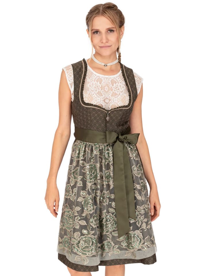 MarJo Mini Dirndl AMPFING in grün günstig kaufen 36
