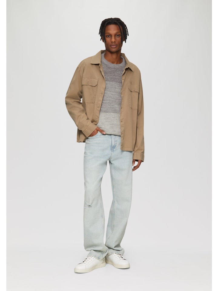 QS Strickpullover langarm in Beige günstig kaufen