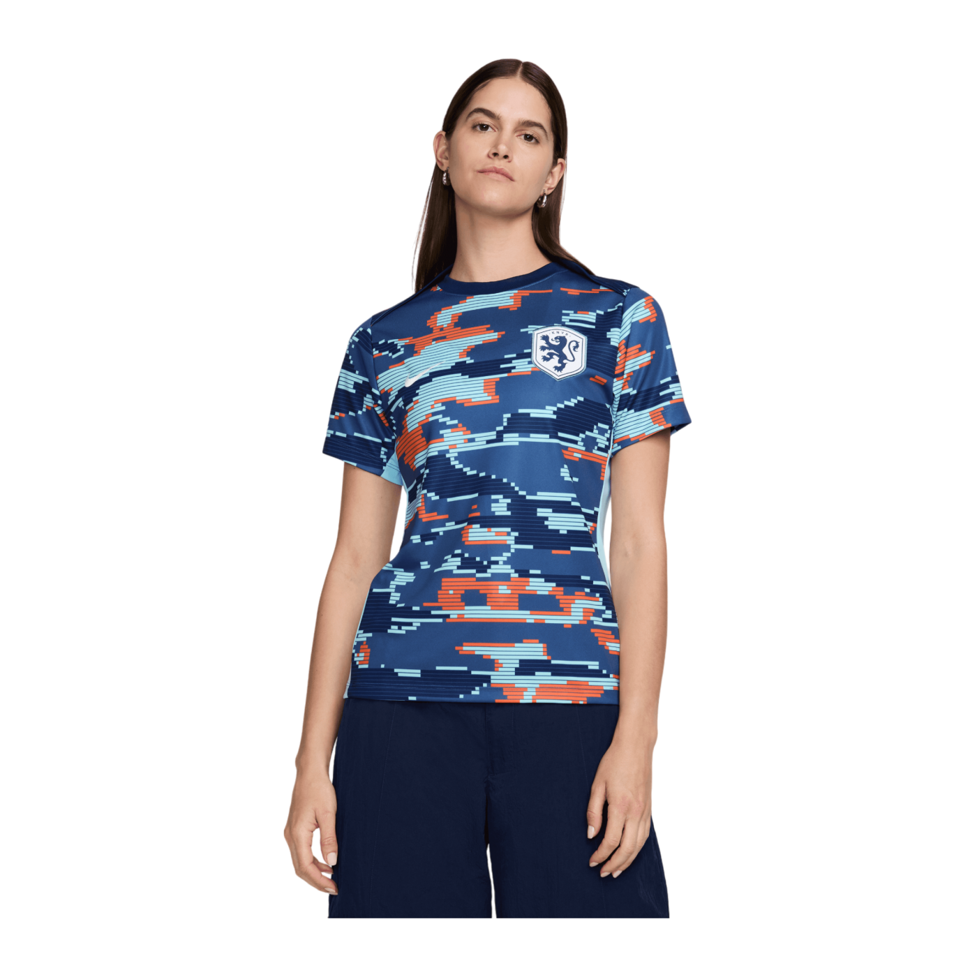 Nike Niederlande Prematch Shirt EM 2024 Damen Blau F492