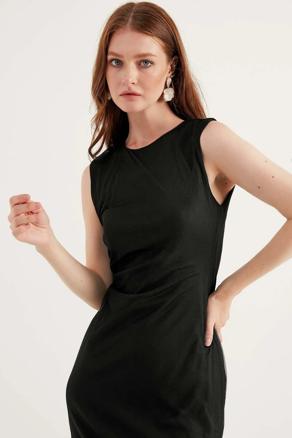 Herita  Ärmelloses Midikleid